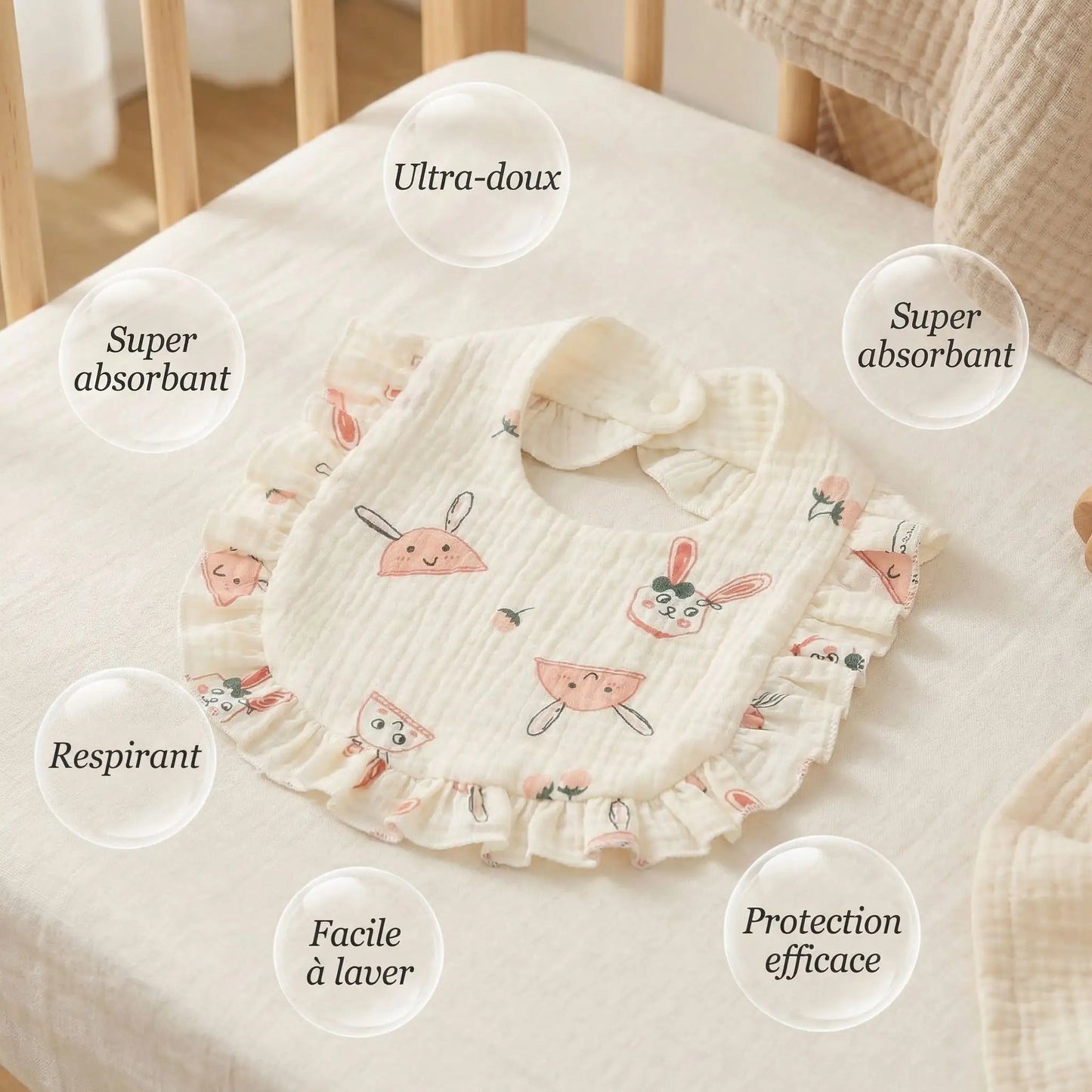 Bavoir pour bébé - Kiabebe - Kiabebe