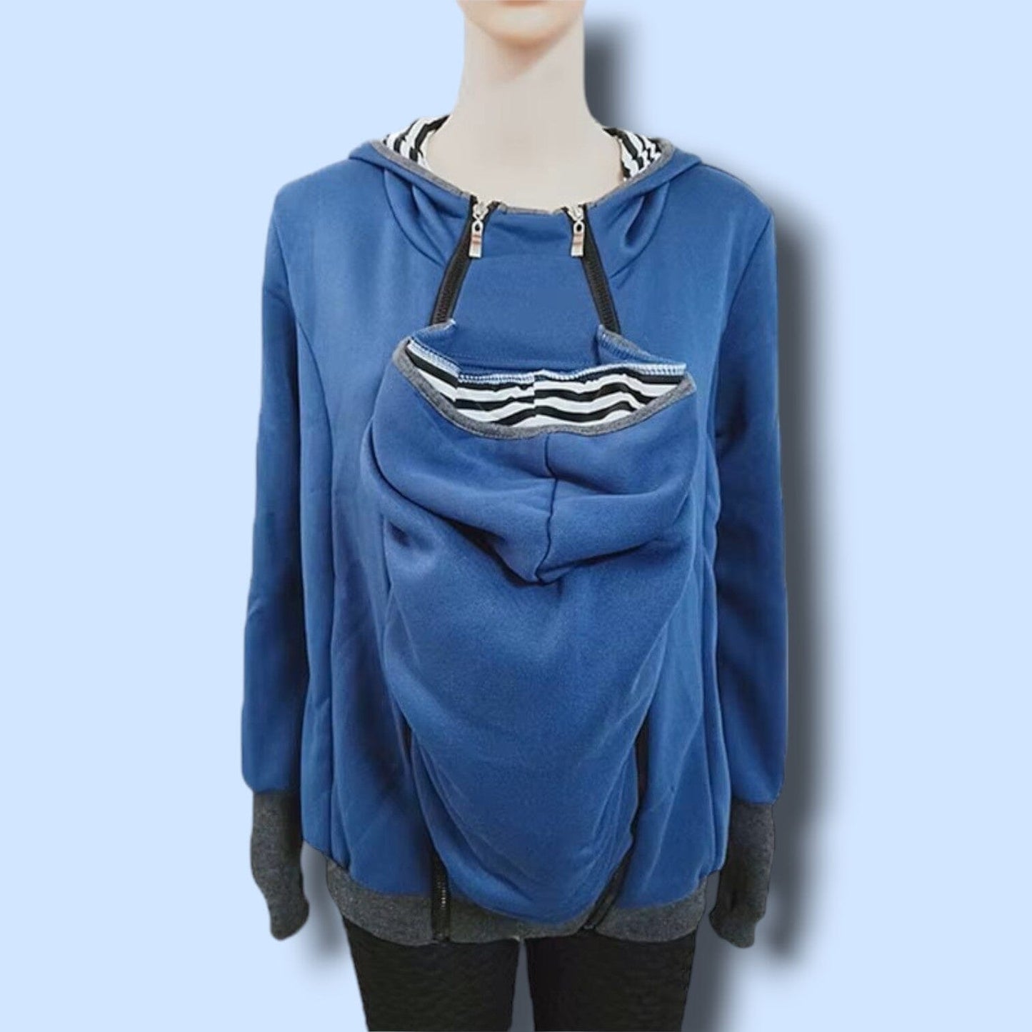 Manteau Maternité - NestHoodie™ - Bleu - Kiabebe