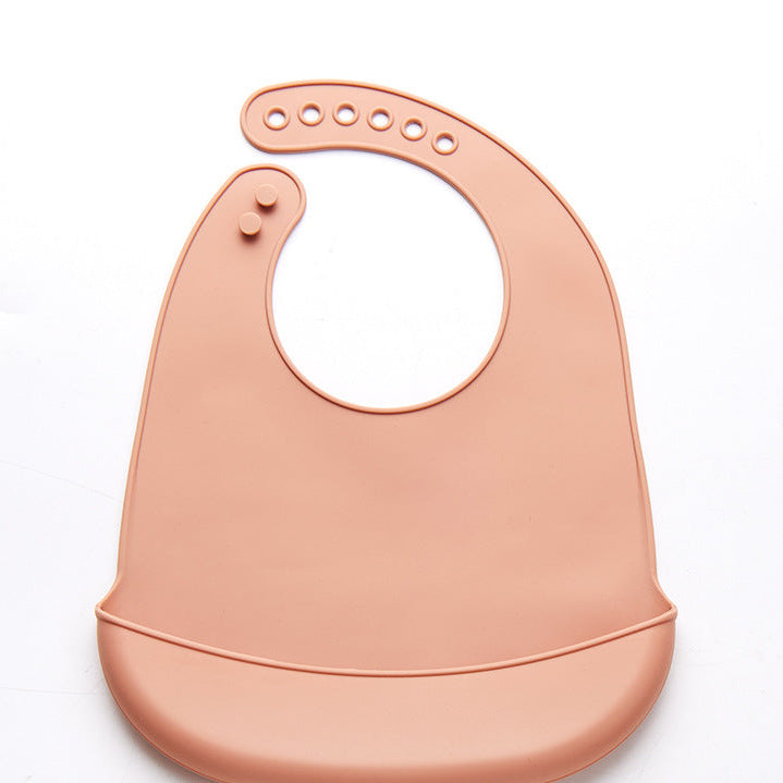 Bavoir en silicone avec récupérateur