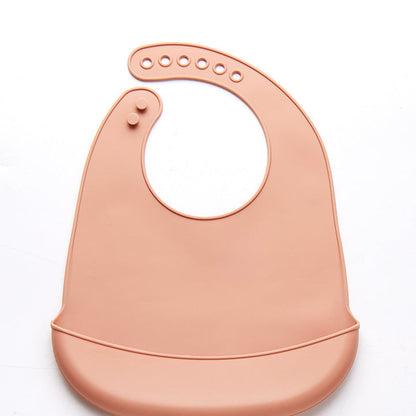 Bavoir en silicone avec récupérateur