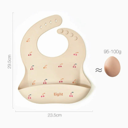 New Silicone Eating Bib Adjustable Strape Lightweight Newborn Feeding Cloth Waterproof Infant Bibs Daily Use