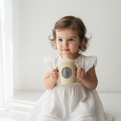 Verre beige pour bébé