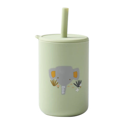Verre pour bébé vert éléphant