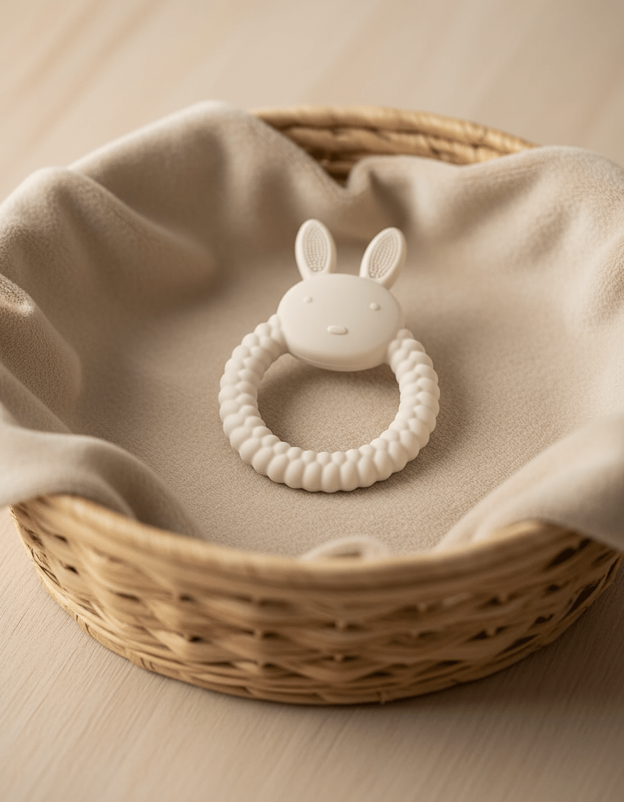 Anneau de dentition | Apaisant Silicone Naturel - Kiabebe