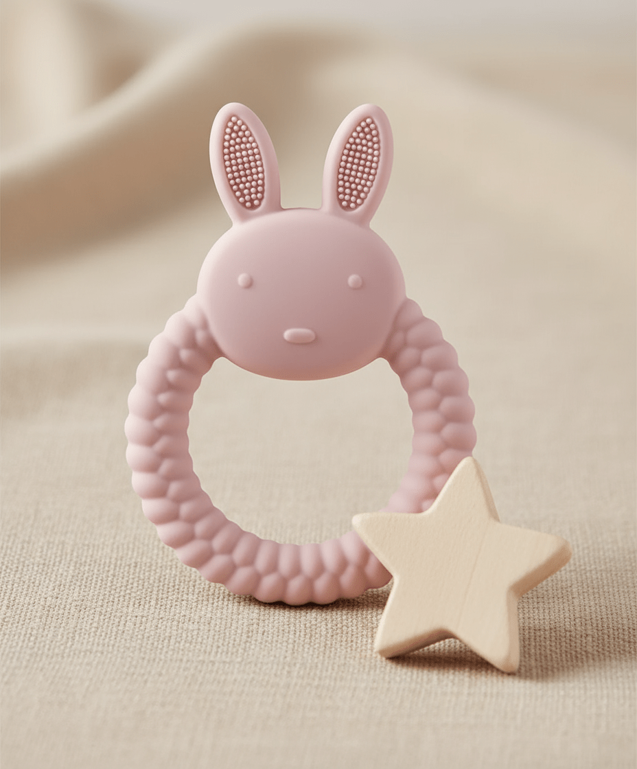 Anneau de dentition | Apaisant Silicone Naturel - Kiabebe