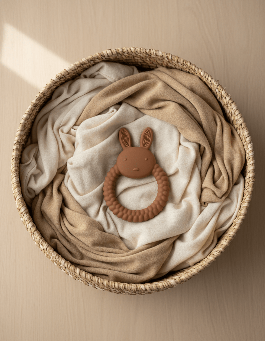 Anneau de dentition | Apaisant Silicone Naturel - Kiabebe