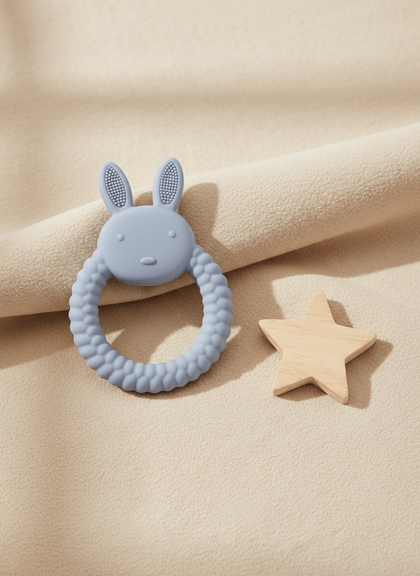 Anneau de dentition | Apaisant Silicone Naturel - Kiabebe