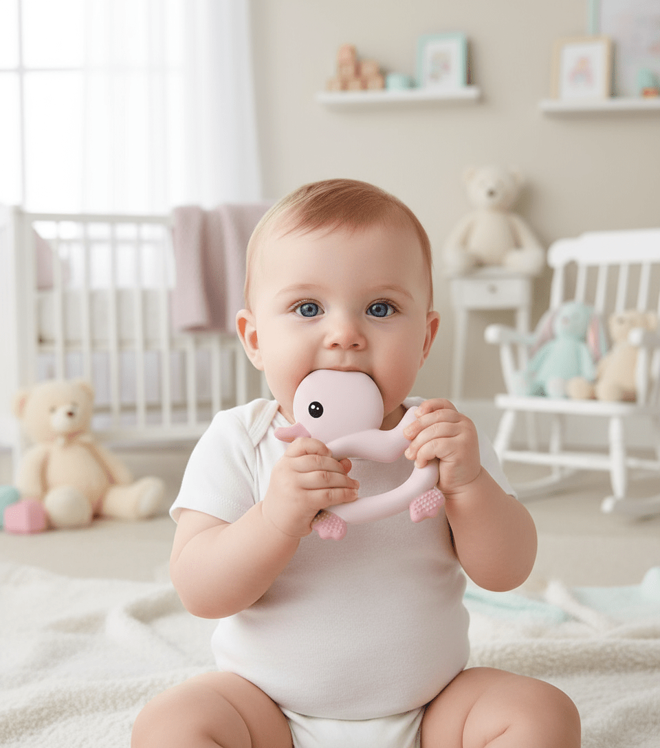 Anneau de Dentition Bébé en Silicone | Soulage les Gencives - Kiabebe - Kiabebe