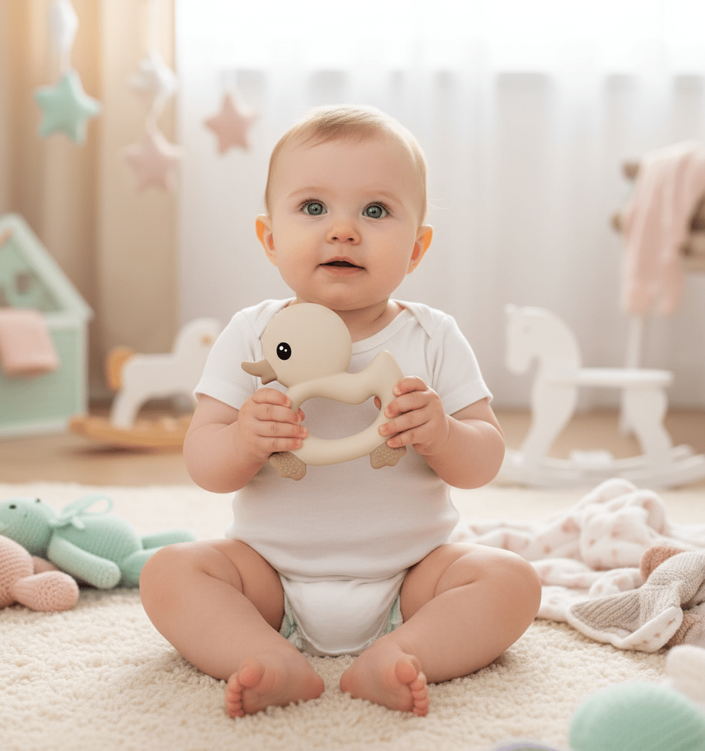 Anneau de Dentition Bébé en Silicone | Soulage les Gencives - Kiabebe - Kiabebe