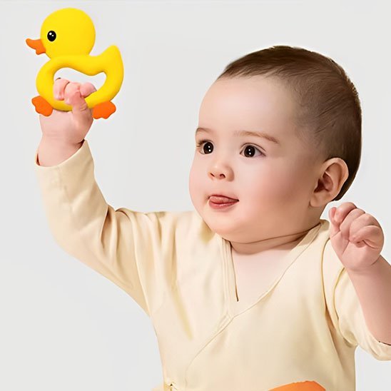 Anneau de Dentition Bébé en Silicone | Soulage les Gencives - Kiabebe - Kiabebe