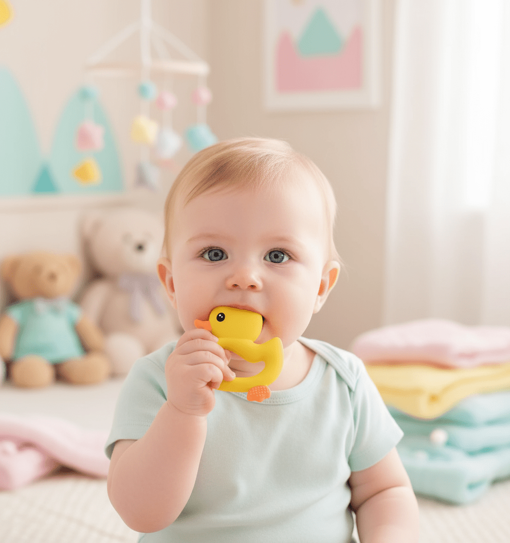 Anneau de Dentition Bébé en Silicone | Soulage les Gencives - Kiabebe - Kiabebe