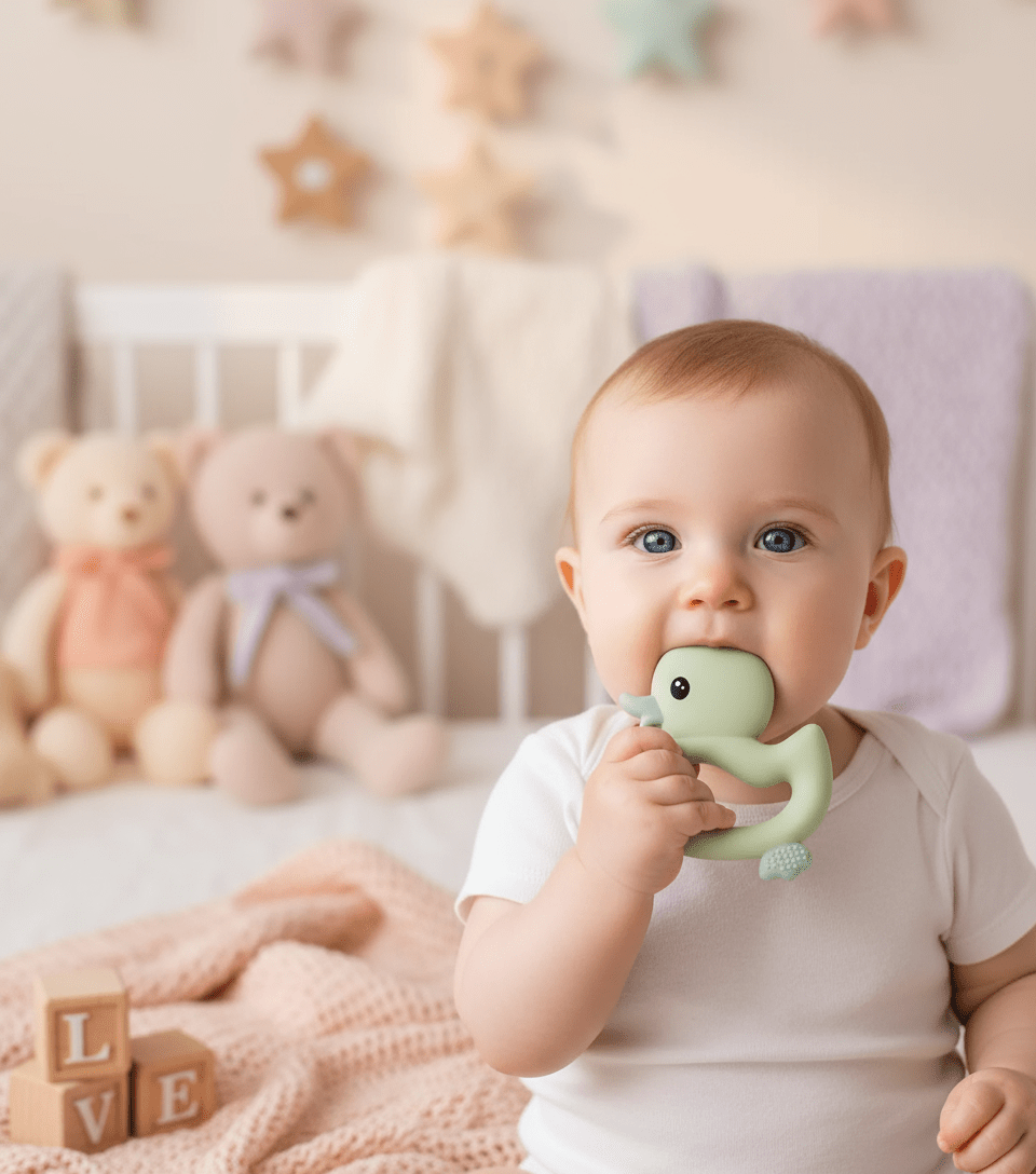 Anneau de Dentition Bébé en Silicone | Soulage les Gencives - Kiabebe - Kiabebe