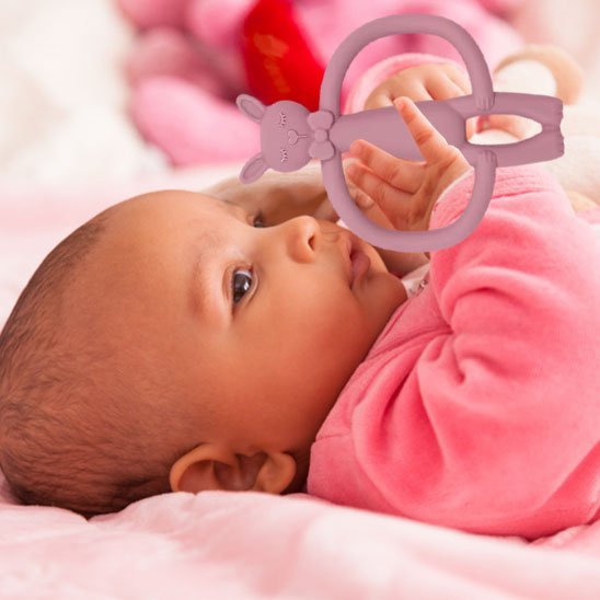 Anneau de dentition Bébé en Slilicone | Naturel & Non Toxique - Kiabebe