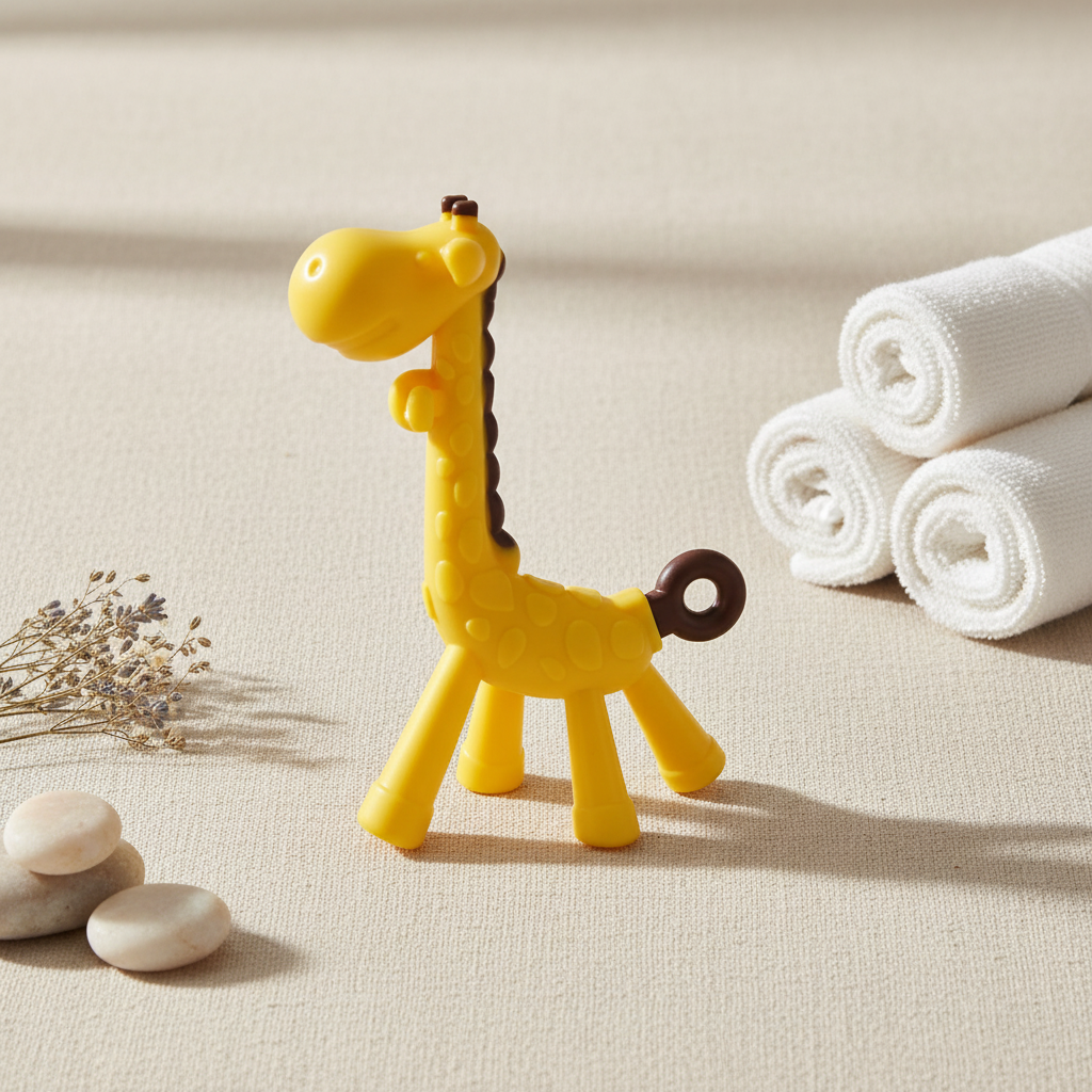 Anneau de dentition girafe pour bébé