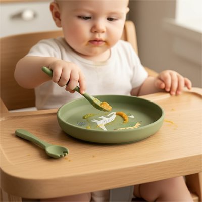 Assiette bebe | Antidérapante Ergonomique - Kiabebe