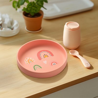 Assiette bebe | Antidérapante Ergonomique - Kiabebe