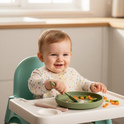 Assiette bebe | Antidérapante Ergonomique - Kiabebe