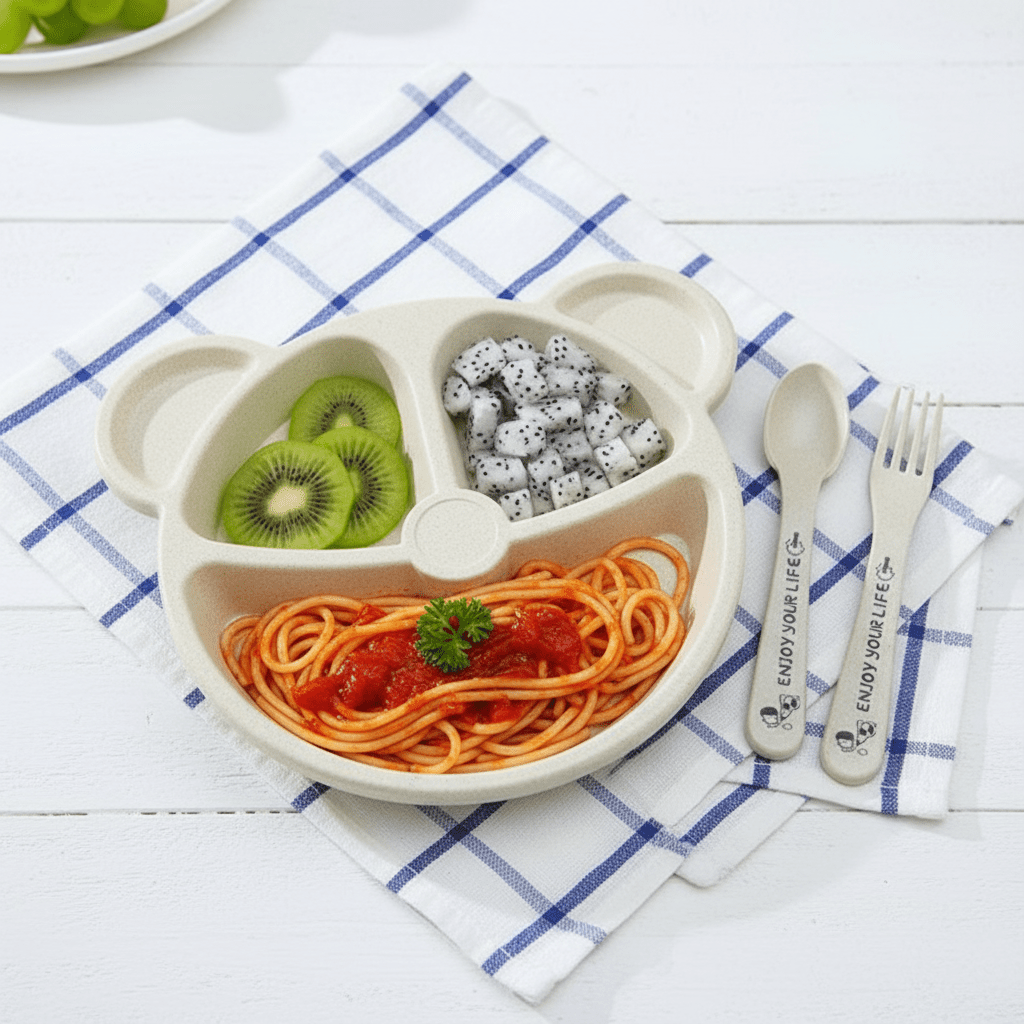 Assiette bébé en silicone | Sans BPA - Kiabebe