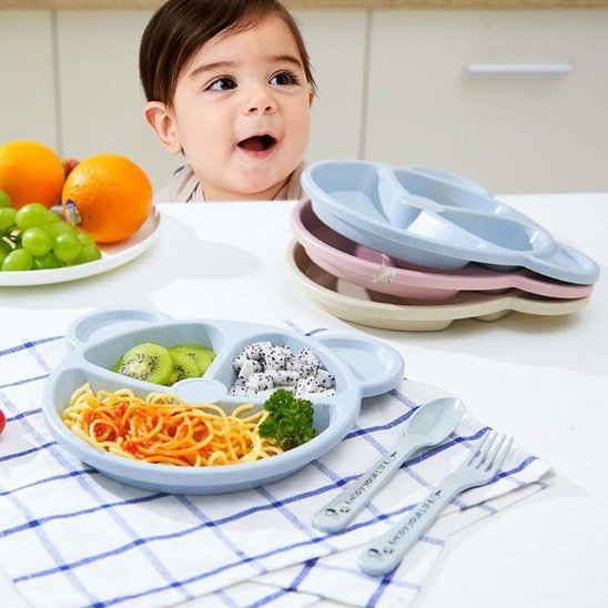 Assiette bébé en silicone | Sans BPA - Kiabebe