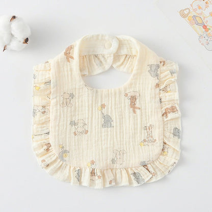 Bavoir | Coton Ultra - Doux Motifs Animaux - Kiabebe