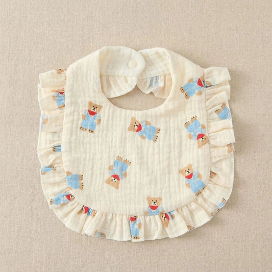 Bavoir | Coton Ultra - Doux Motifs Animaux - Kiabebe