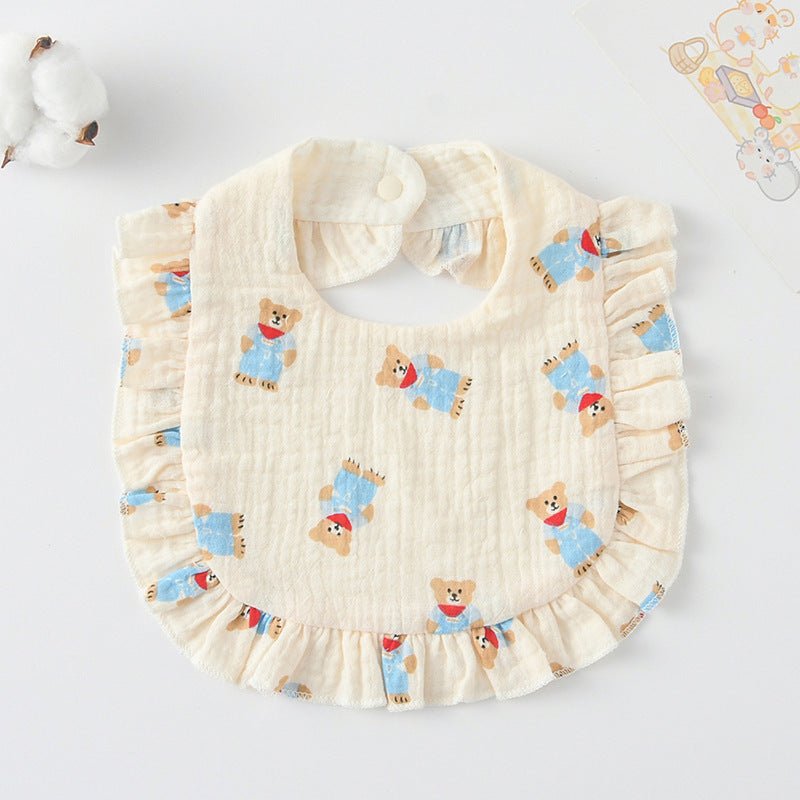Bavoir | Coton Ultra - Doux Motifs Animaux - Kiabebe