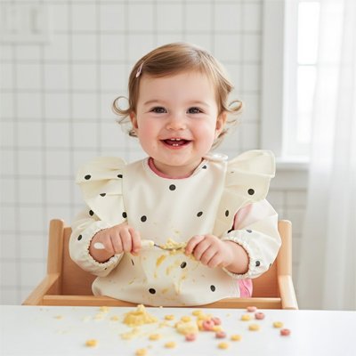 Bavoir manche longue imperméable | Confortbébé - Kiabebe