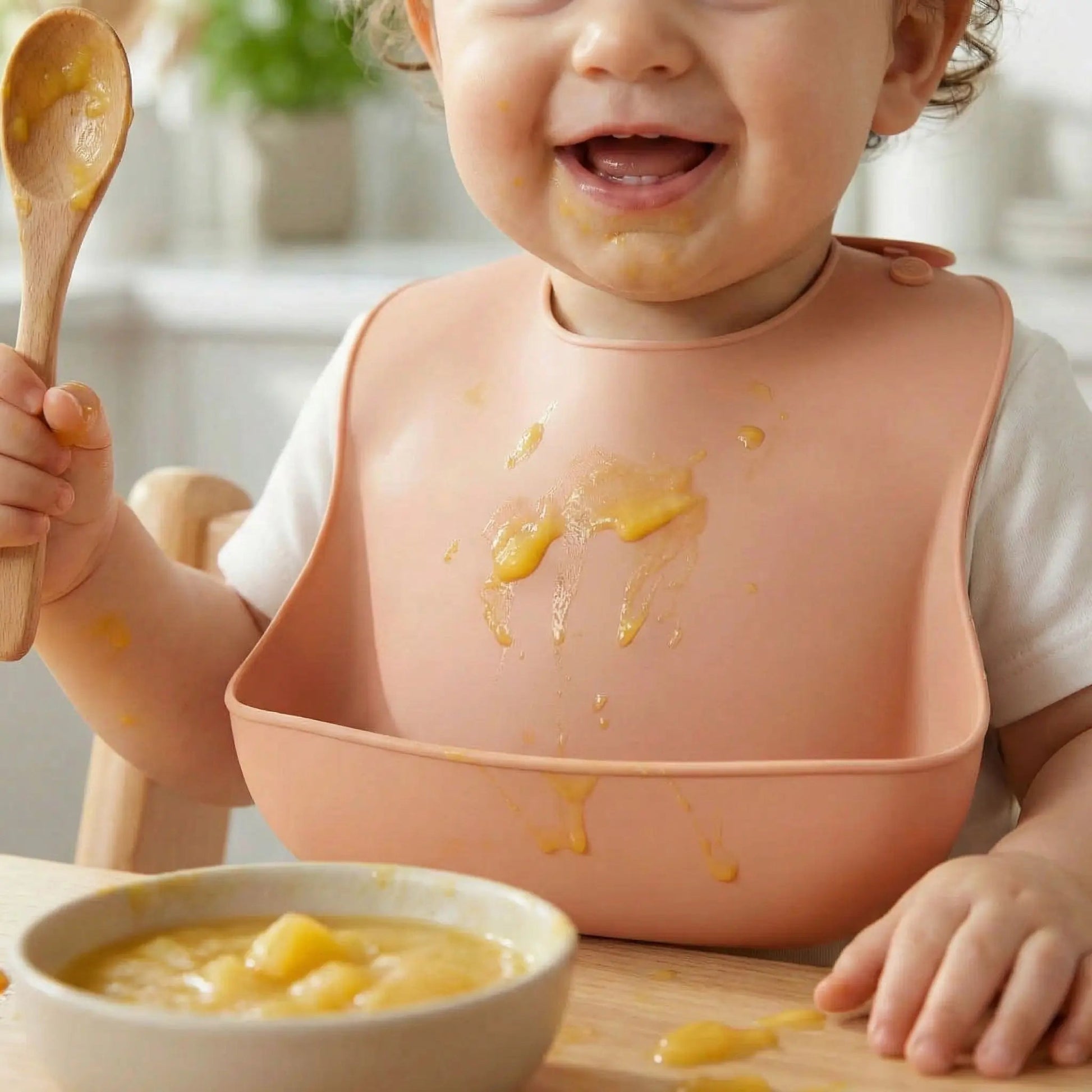 Bavoir silicone | Repas Propres - Kiabebe