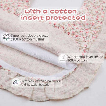 Bavoirs | Coton Doux Motifs Floraux| Kiabebe - Kiabebe