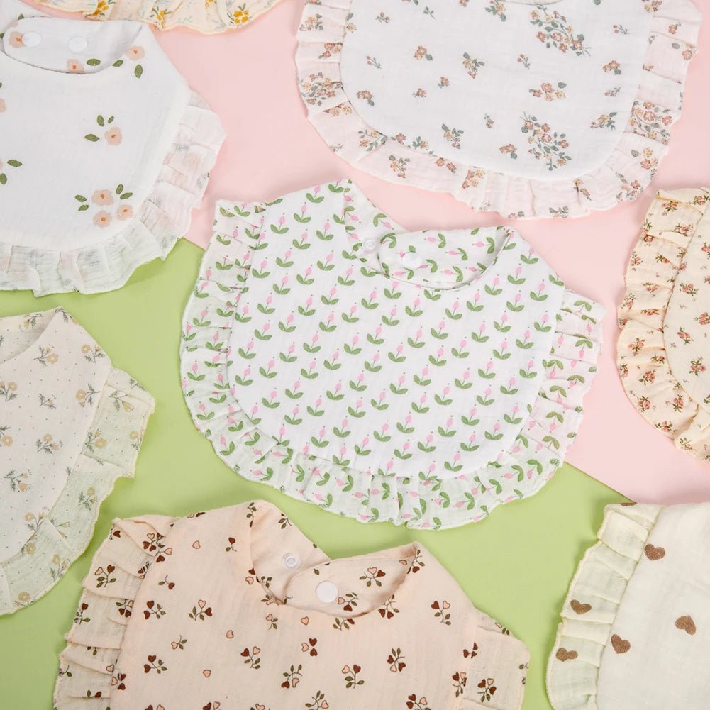 Bavoirs | Coton Doux Motifs Floraux| Kiabebe - Kiabebe