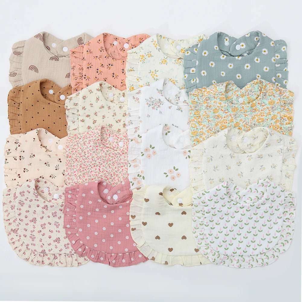 Bavoirs | Coton Doux Motifs Floraux| Kiabebe - Kiabebe
