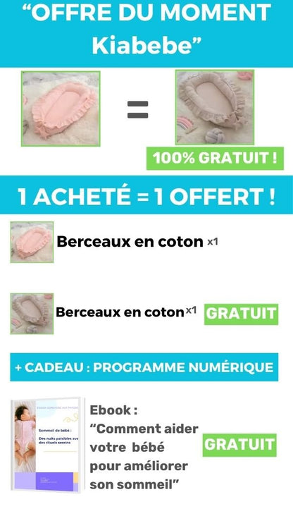 Berceau bébé | Coton Bio Ajustable - Kiabebe