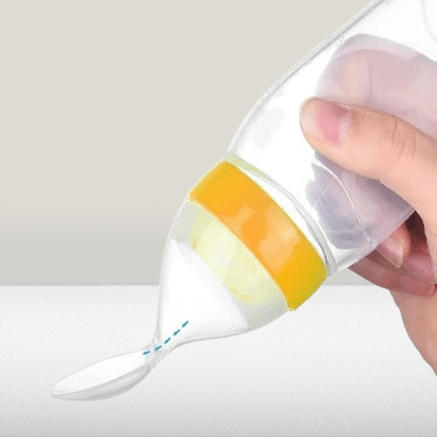 Biberon cuillère - NewBabyFeedingBottle™ - Jaune - Kiabebe
