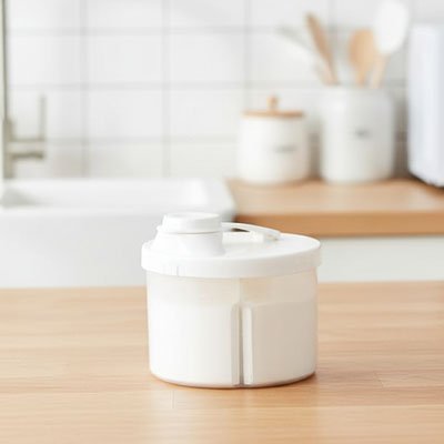 Boite doseuse lait blanc pour le lait en poudre