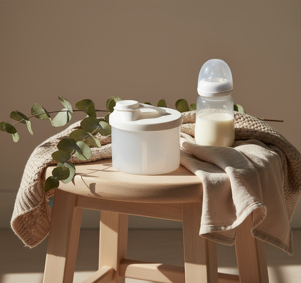 Boite doseuse lait bleu pour le lait en poudre