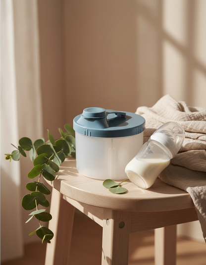 Boite doseuse lait bleu pour le lait en poudre