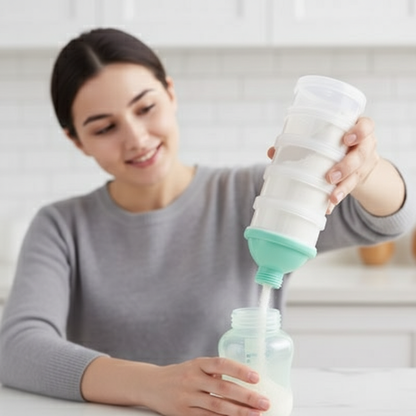 Boîte doseuse lait bleu  pour les sorties