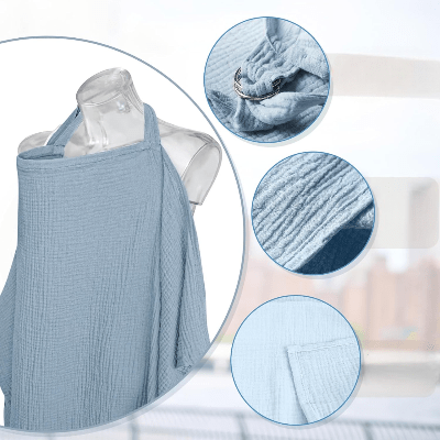 Cape d'allaitement - BreastfeedingCover™ - Bleu Ciel - Kiabebe