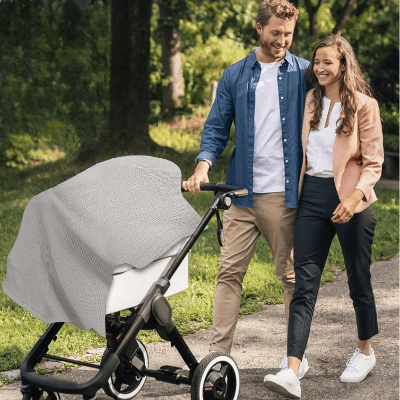 Cape d'allaitement - BreastfeedingCover™ - Gris - Kiabebe