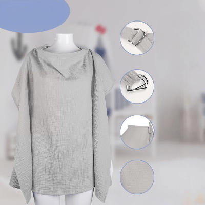 Cape d'allaitement - BreastfeedingCover™ - Gris - Kiabebe