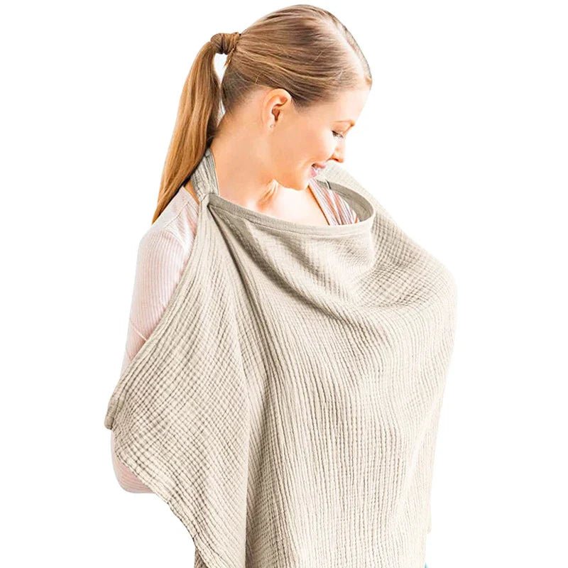 Cape d'allaitement - BreastfeedingCover™ - Khaki - Kiabebe