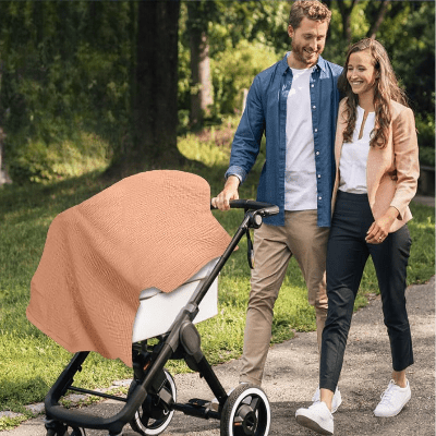 Cape d'allaitement - BreastfeedingCover™ - Peche - Kiabebe