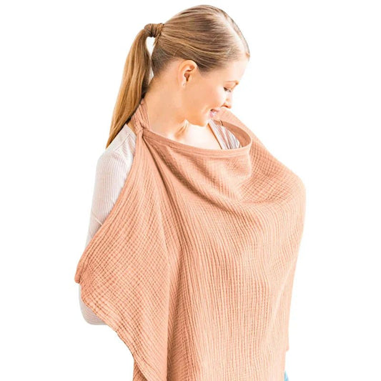 Cape d'allaitement - BreastfeedingCover™ - Peche - Kiabebe