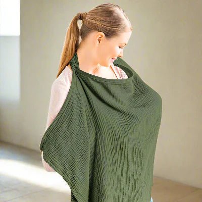 Cape d'allaitement - BreastfeedingCover™ - Vert - Kiabebe