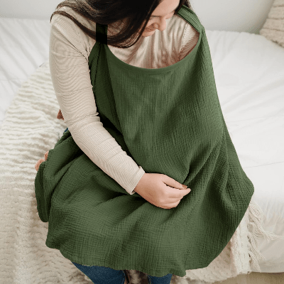 Cape d'allaitement - BreastfeedingCover™ - Vert - Kiabebe