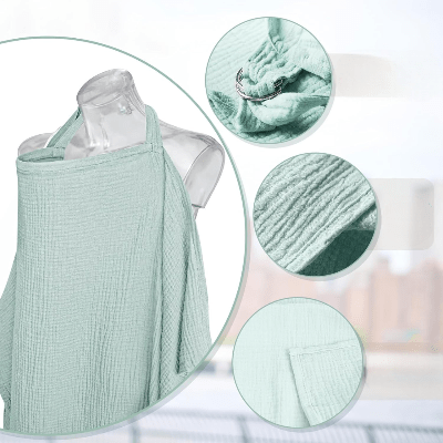 Cape d'allaitement - BreastfeedingCover™ - Vert Clair - Kiabebe