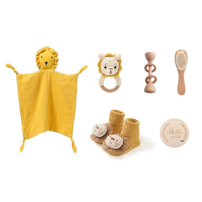 Coffret Hochets Bébé en Bois Naturel - Éveil Sensoriel & Cadeau Naissance | Kiabebe - Kiabebe