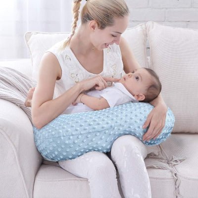 Coussin d'Allaitement - MamiCuddle™ - Bleu - Kiabebe