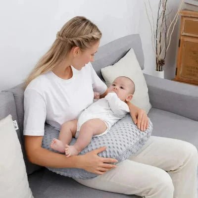 Coussin d'Allaitement - MamiCuddle™ - Gris - Kiabebe