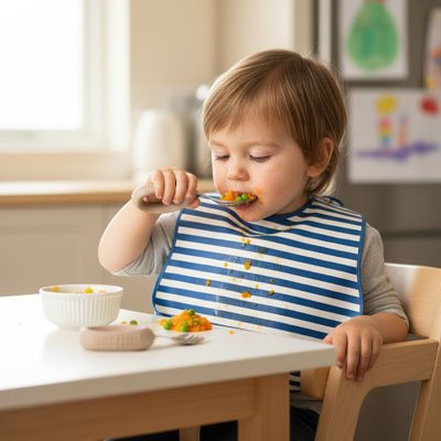 Couvert bébé​ marron